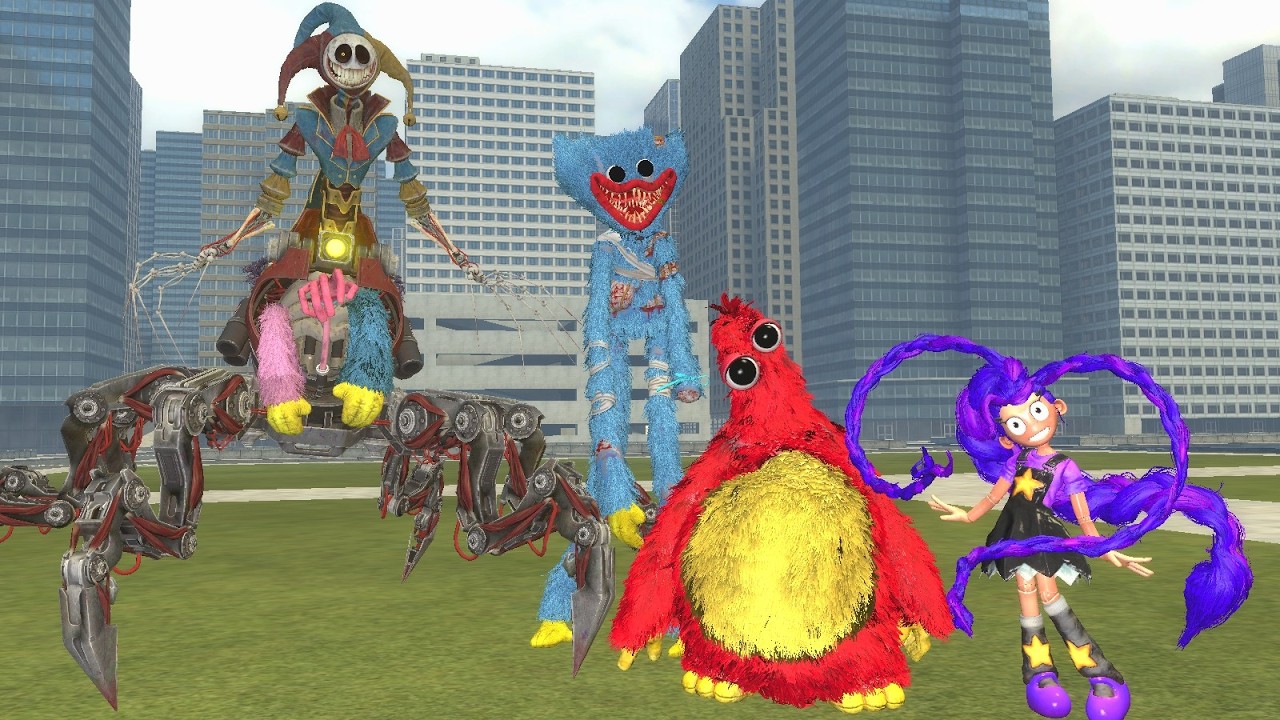 POPPY PLAYTIME CHAPTER 5 THE PROTOTYPE,HUGGY WUGGY,LİLY LOVEBRAİDS,CHUM CHOMPKİNS GARRY'S MOD
