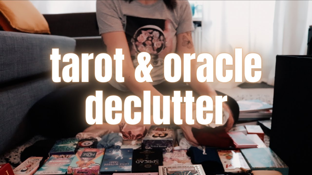 Decluttering is SO HARD 🥲 Tarot and Oracle Deck Declutter
