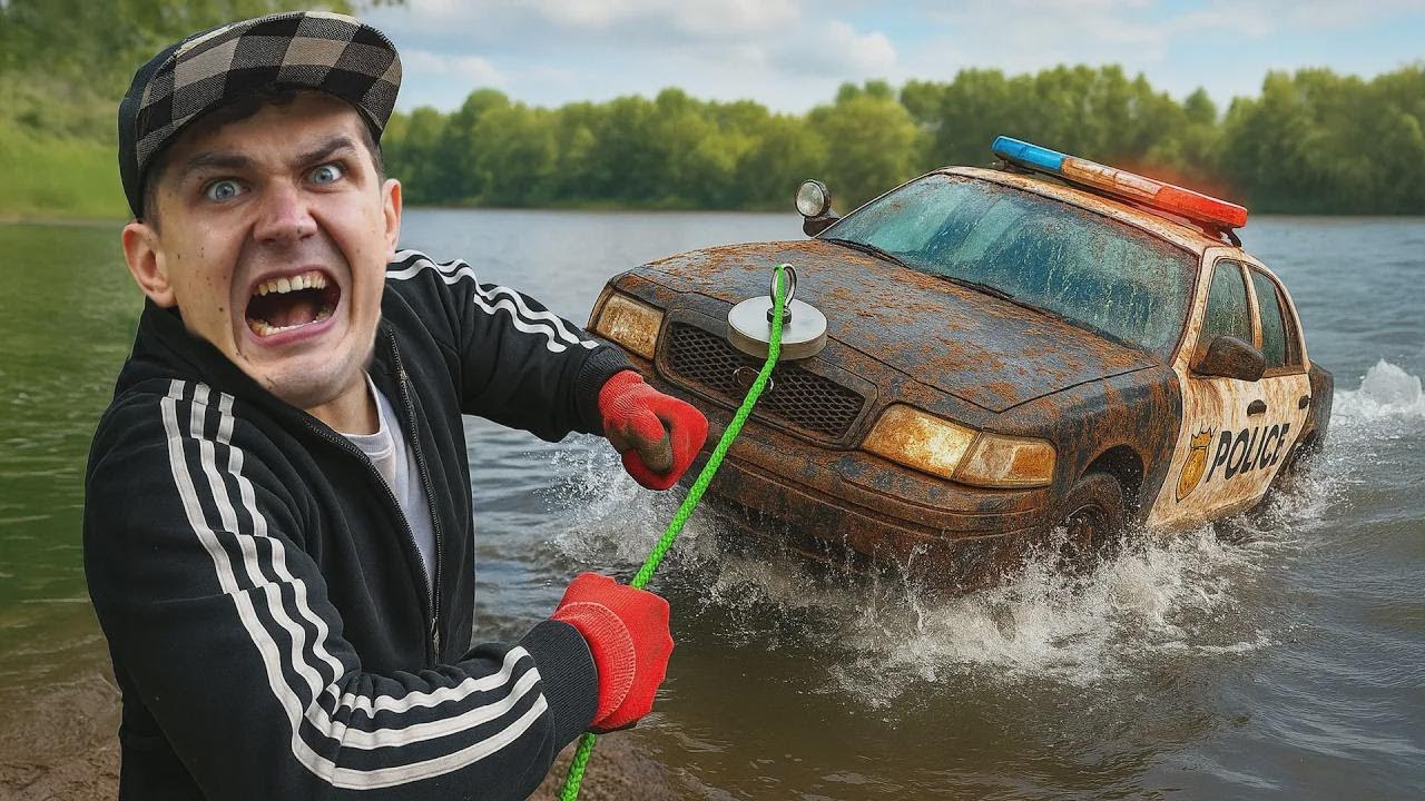 ¡Encontramos un AUTO POLICÍACO Durante la Pesca Magnética!