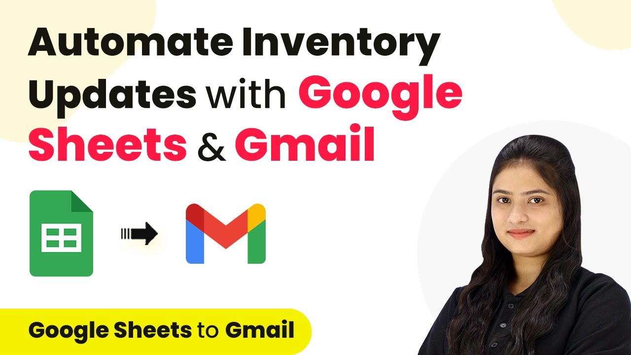 Automate Inventory Updates with Google Sheets & Gmail | Inventory Management Automation