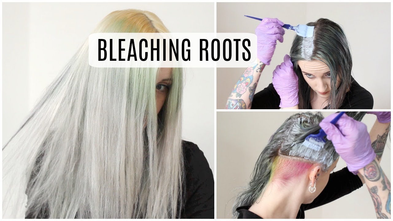 Bleaching My Roots / Going BLONDE!