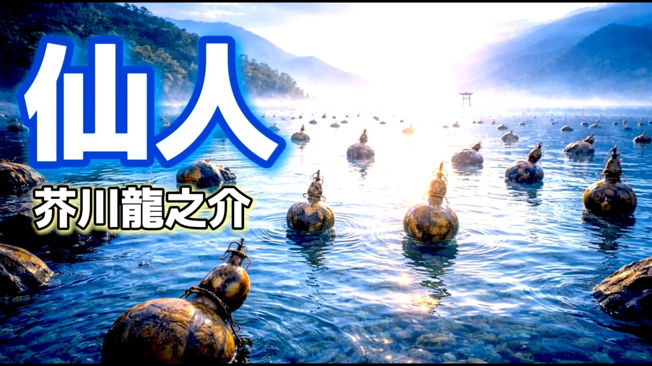 【 癒しの時間が欲しいあなたへ２分の朗読 】　仙人 ： 芥川龍之介　【 落ち着いた声 / ヒーリング / 淡々と朗読  】