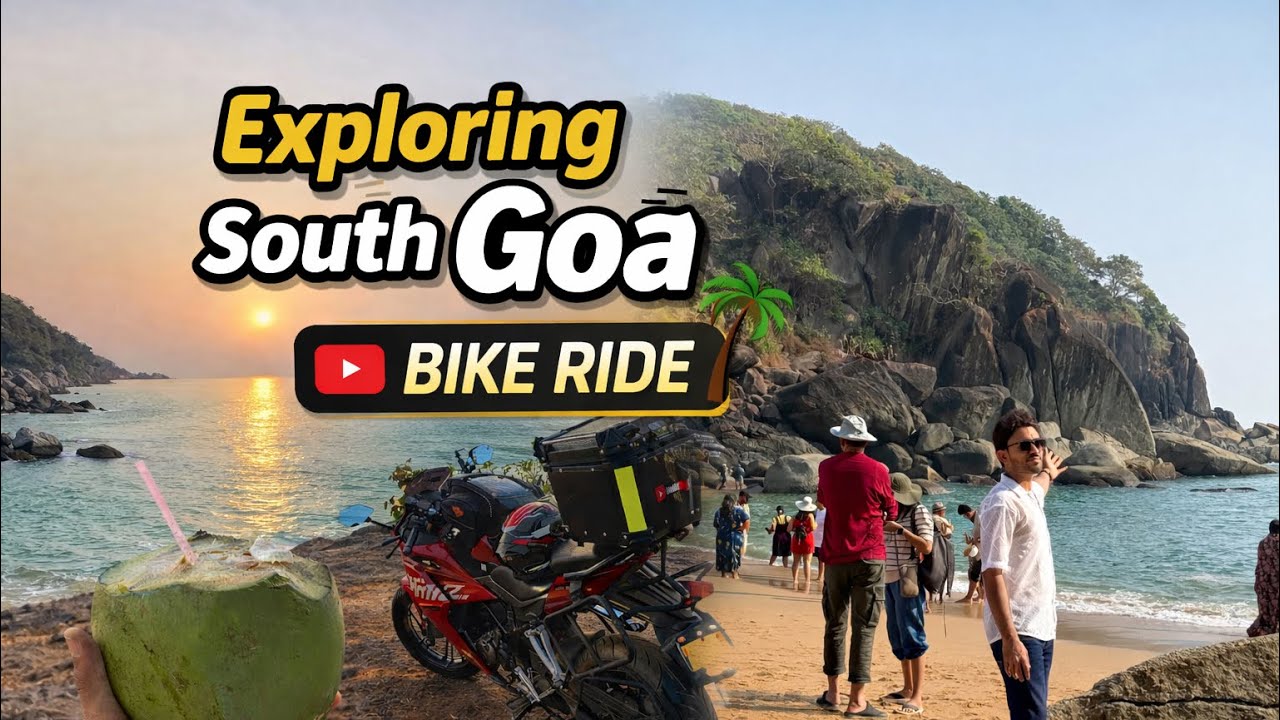 NORTH GOA TO SOUTH GOA BIKE RIDE | GOA SERIES | DAY 4