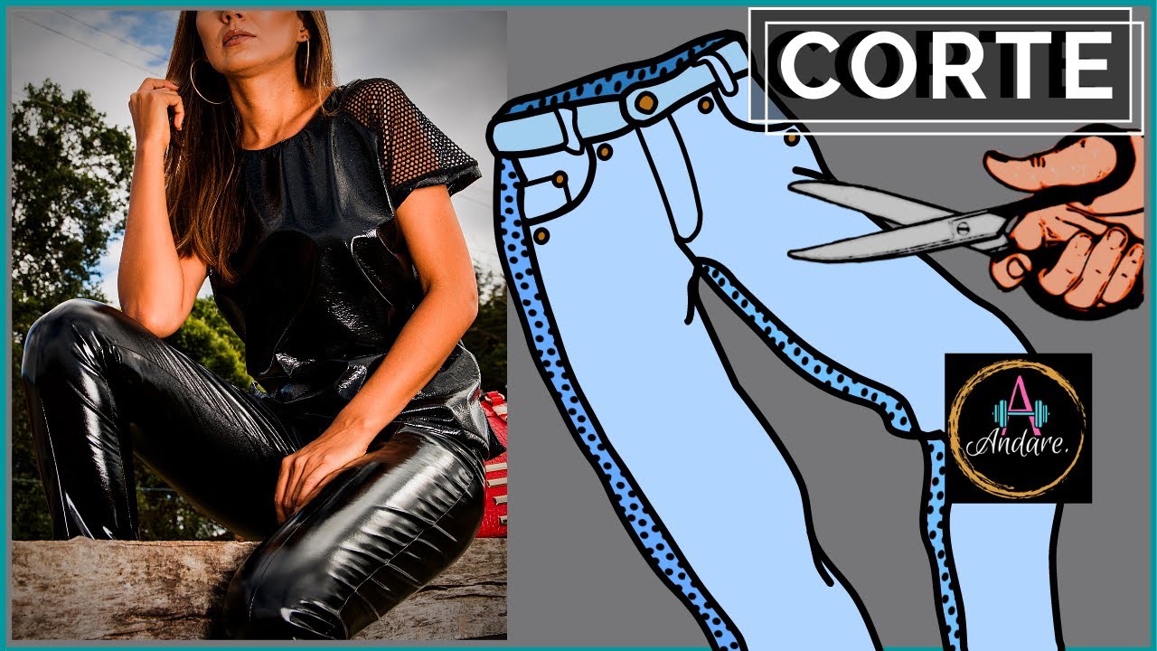 Calça de Couro | Como cortar molde no tecido de Couro Fake