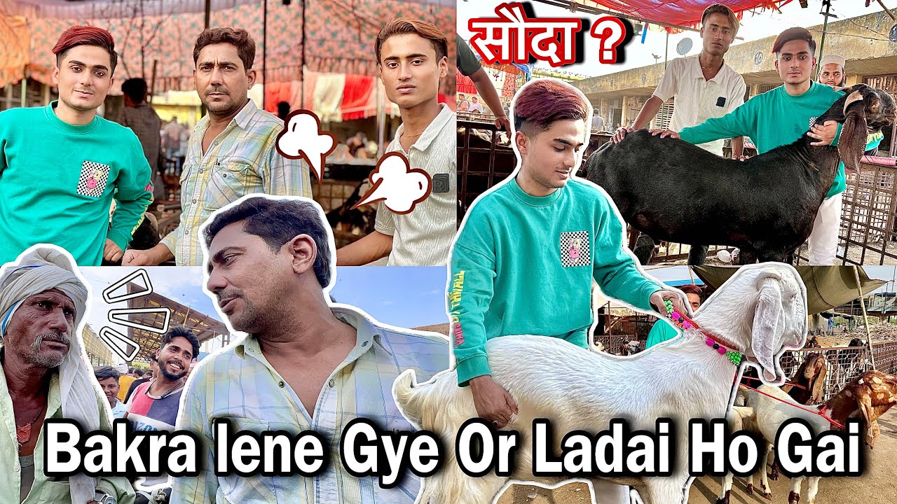 Abbu Gye Qurbani ka Bakra Lene “Souda Pkka Karne Me Ladai Ho Gai😱😨 Gazipur Bakra Mandi
