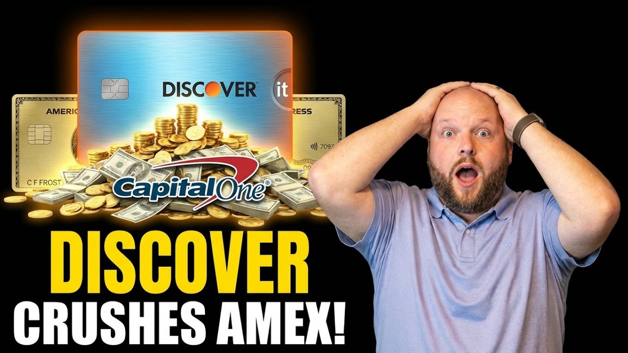Capital One может ДОМИНИРОВАТЬ на рынке кредитных карт Amex Gold с помощью Discover It.