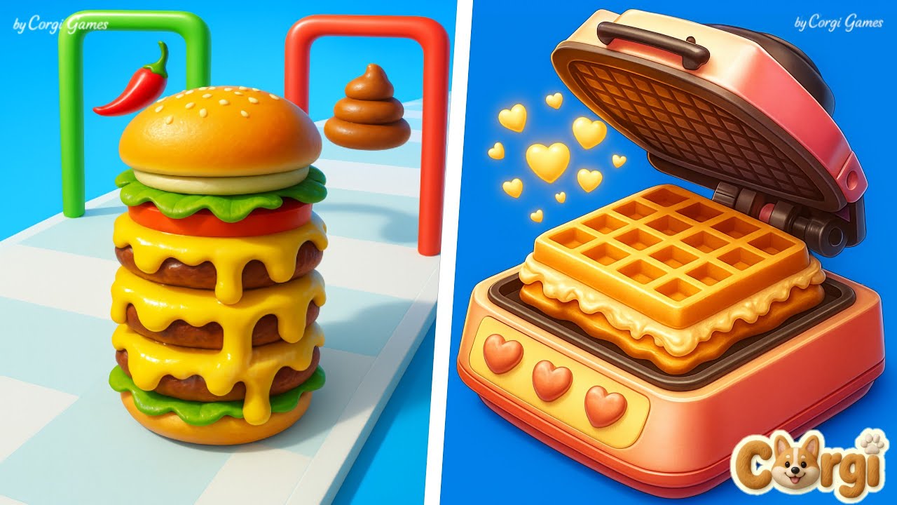 Burger Master 🆚 The Cook - All Levels Satisfying Walkthrough Gameplay 