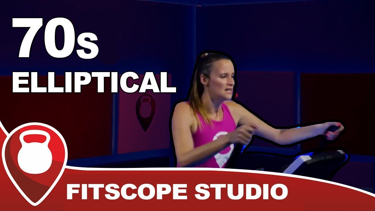 70s HIIT Elliptical Workout | Elliptical Machine Class to 70s Pop | Fitscope Studio