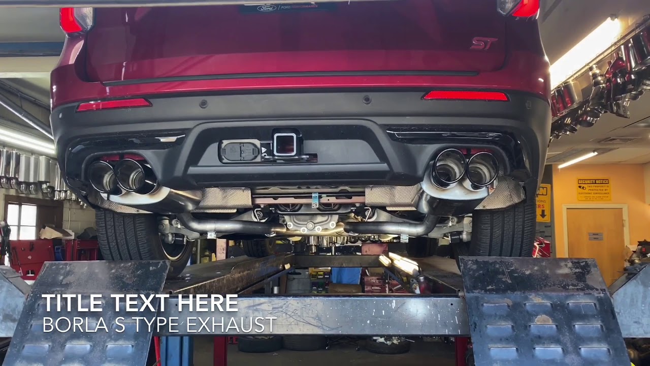 INSTALLED THE BORLA S TYPE EXHAUST ON MY 2020 FORD EXPLORER ST