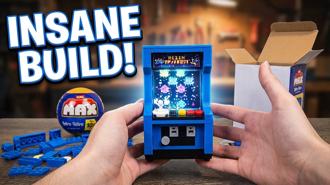 This Zuru MAX Retro Arcade 162 Pieces Build is Incredibly Satisfying (Here's Why)