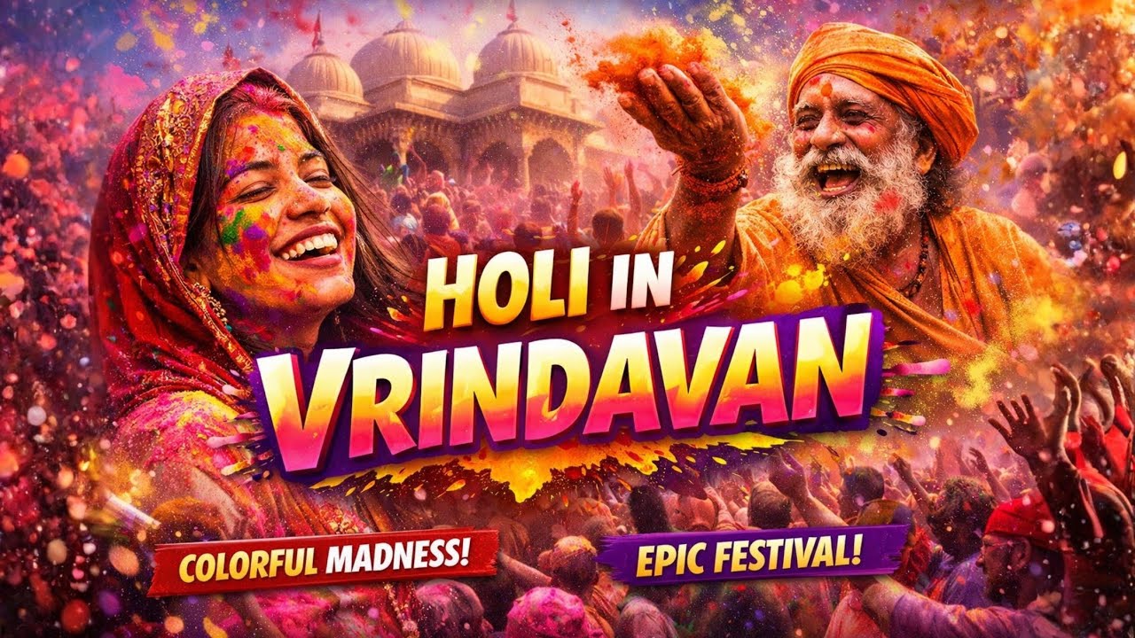 Vrindavan Holi 2026 💛 | Divine Celebration with Spiritual Gurus