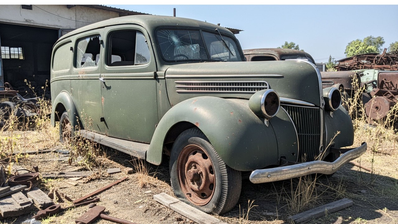 V 1935 Ford Van, | FULL RESTORATION #1935FordVan #FordRestoration