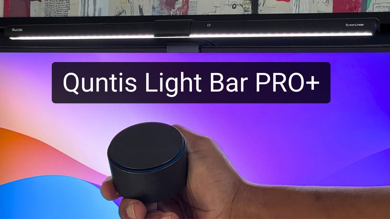Quntis  Montitor Light Bar PRO+ with Remote Control Review  - Amazing features without BenQ Prices!
