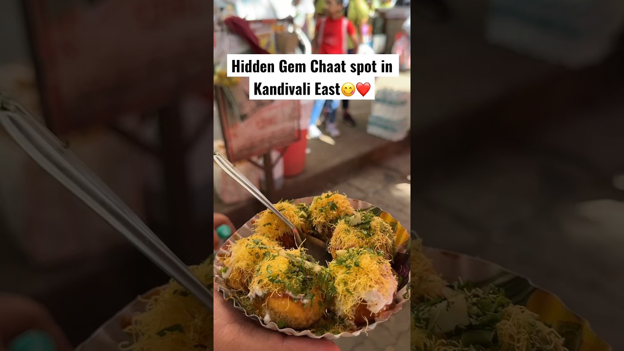 Kandivali Food | Hidden gem chaat spot in Thakur Village😍 #streetfood #trendingshorts #shortvideo