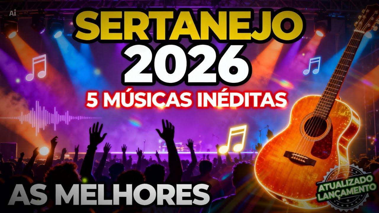 SERTANEJO 2026 - 5 MÚSICAS INÉDITAS 🔥 LANÇAMENTOS MAIS TOCADAS | As Melhores do Sertanejo Atualizado
