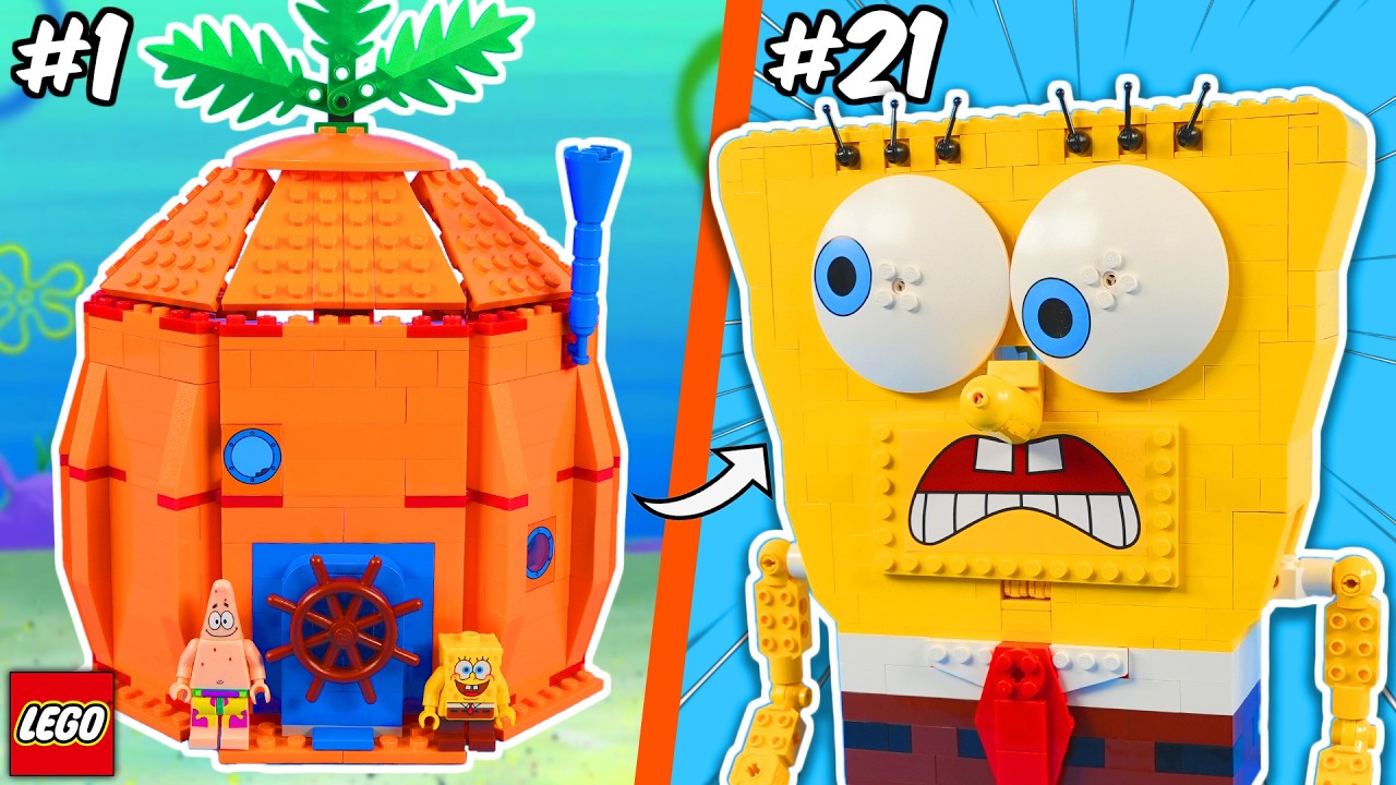 Zbudowałem WSZYSTKIE zestawy LEGO SpongeBob...