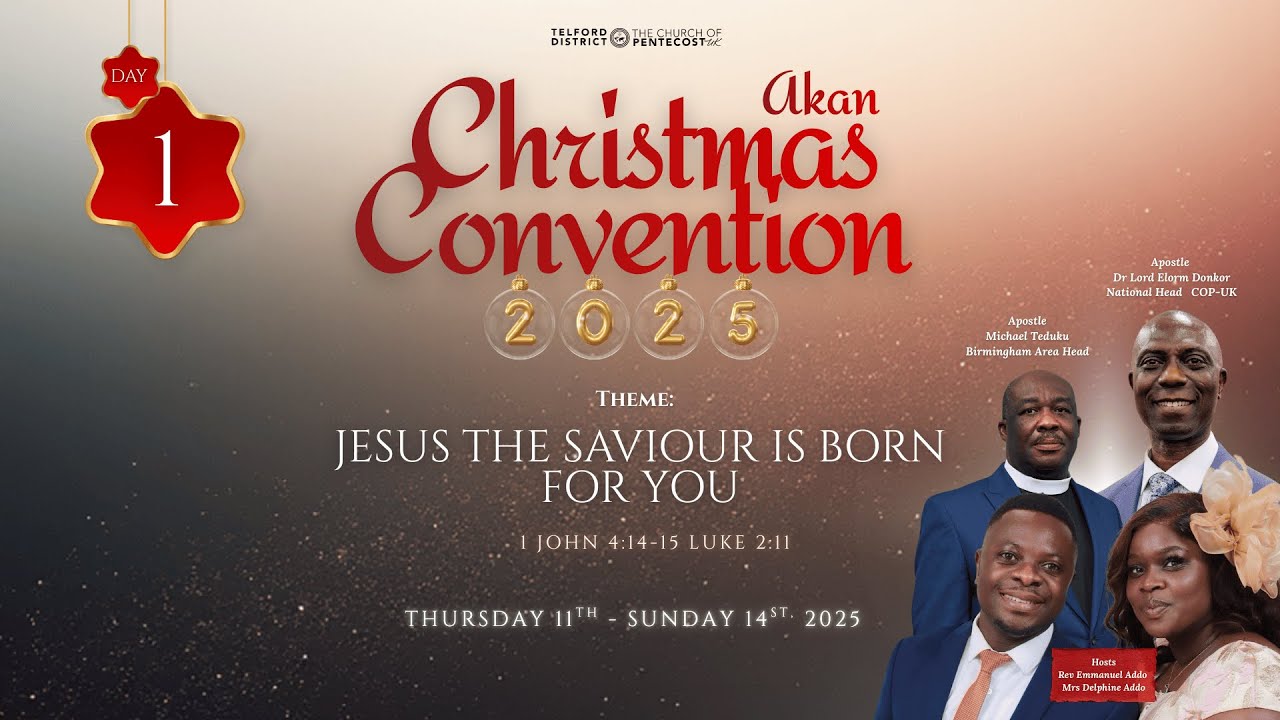 PIWC Christmas Convention 2025 - Saturday 20th December