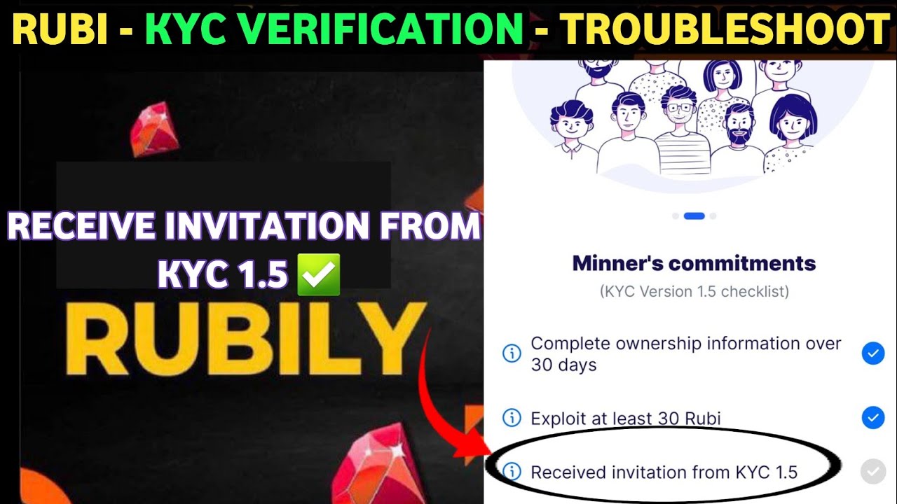 RUBI KYC - RECEIVED INVITATION FROM KYC 1.5 SOLVED ✅