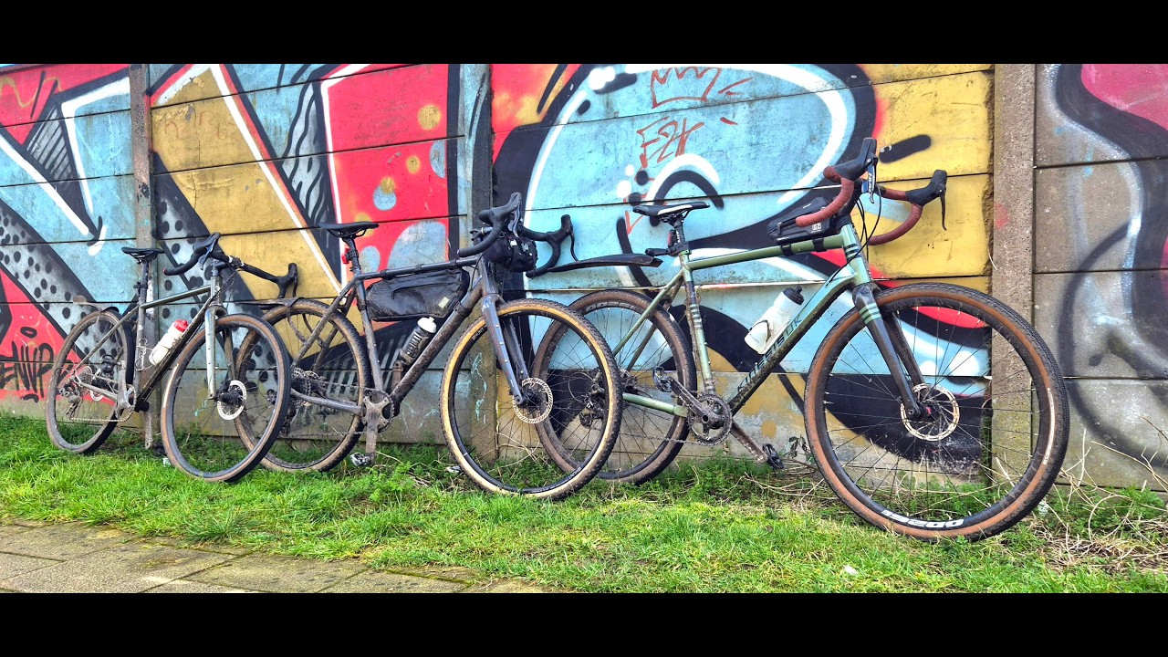Gravel bike ride on local canals, lanes and old railway tracks