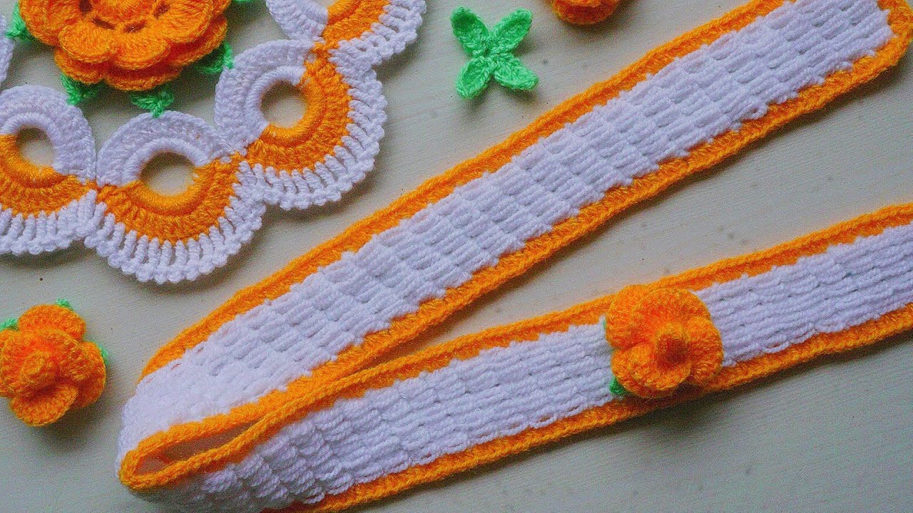 Beautiful Toran design #crochet door hanging #woolen craft #step by step tutorial video