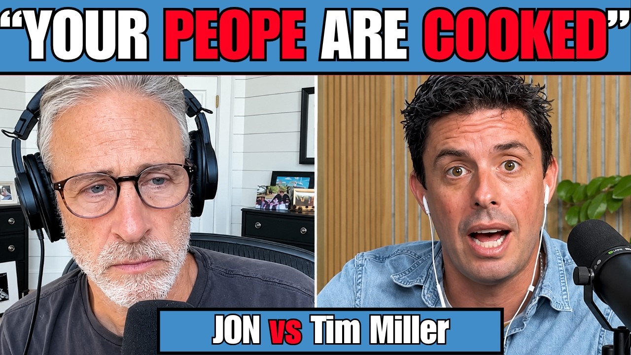 Jon Stewart SHREDS Tim Miller On LIVE Show Over Executive Power &mdash; HE GOES SILENT