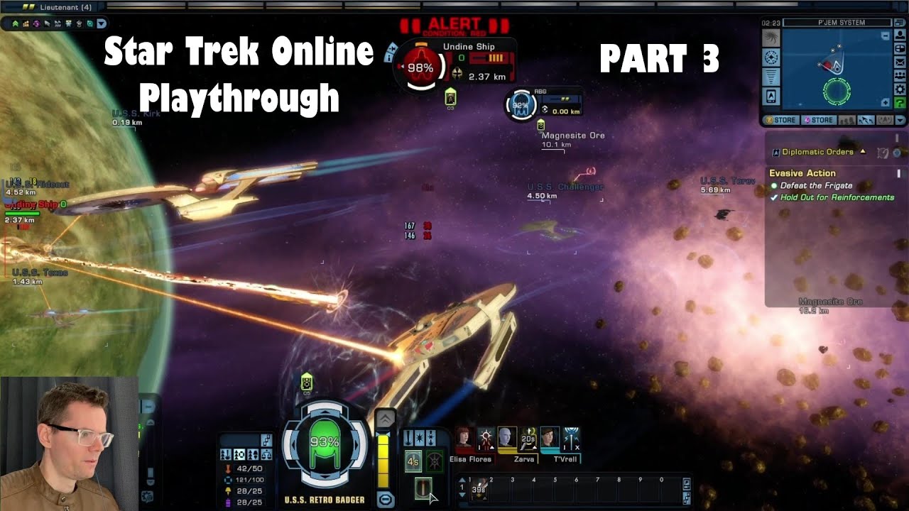 Star Trek Online Playthrough Tutorial Missions Part 3 - With Commentary - Diplomatic Orders Stranded