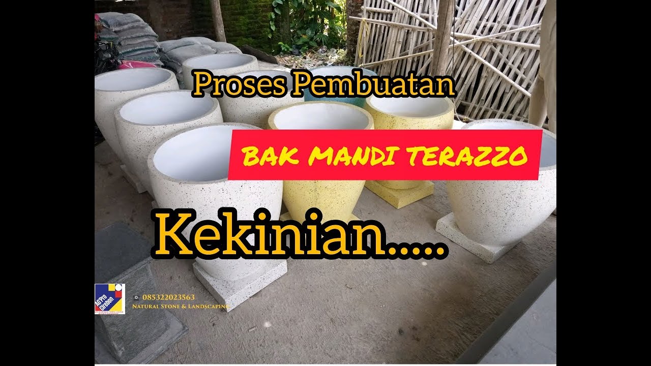 PROSES PEMBUATAN BAK MANDI TERAZZO/TERASO | GENTONG TERASO | POT TERASO #bakterasso #gentongterasso
