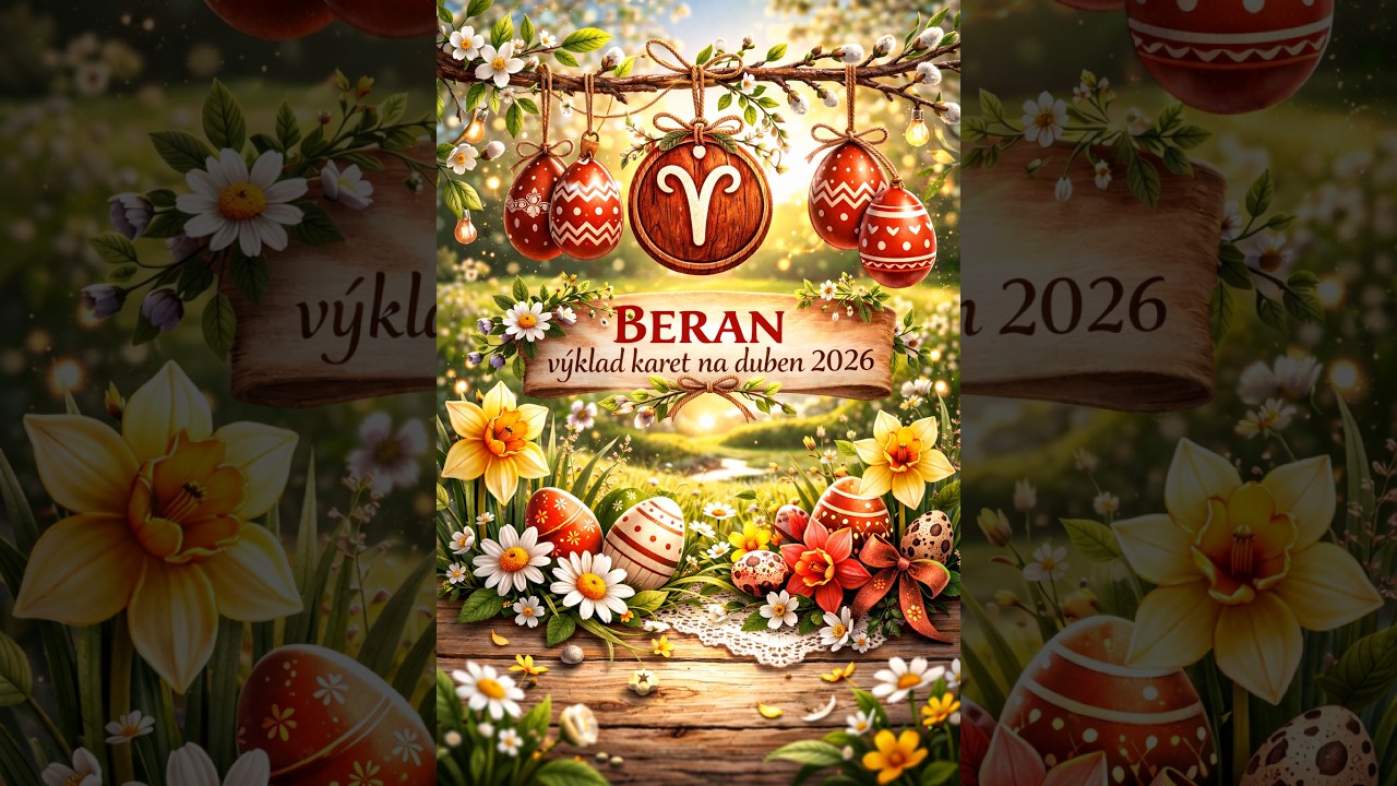 ✨ Duben 2026 – měsíční výklad karet pro znamení BERAN ♈ (práce • vztahy • energie měsíce)