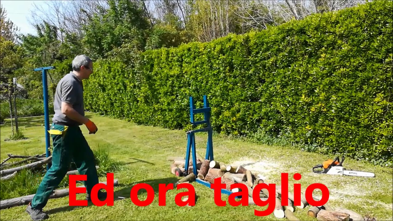 Cavalletto taglio legna fai da te