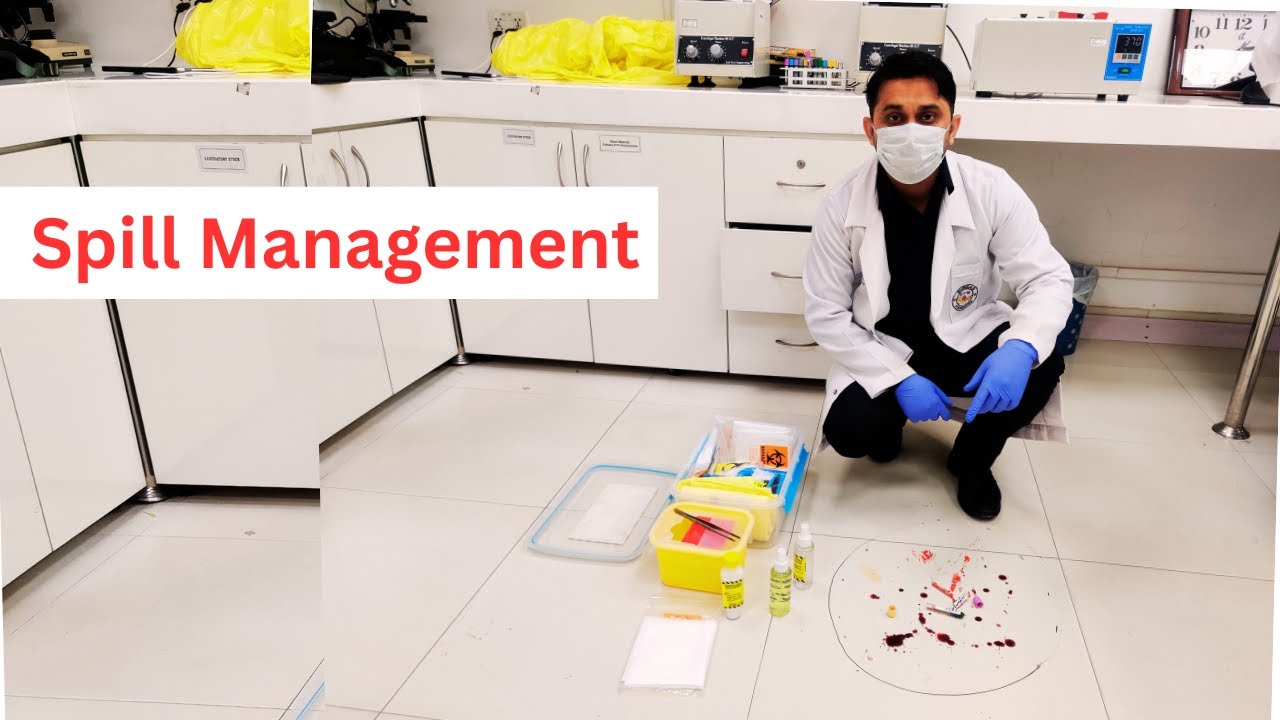 Best Way to clean Blood spill in Laboratory I Blood spill management