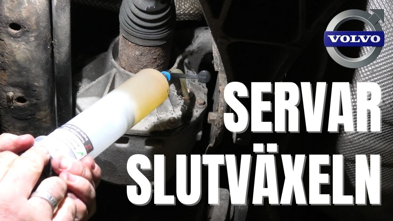 Servar slutväxeln med ny fräsch olja. Kärlek till MAGDA min Volvo XC70