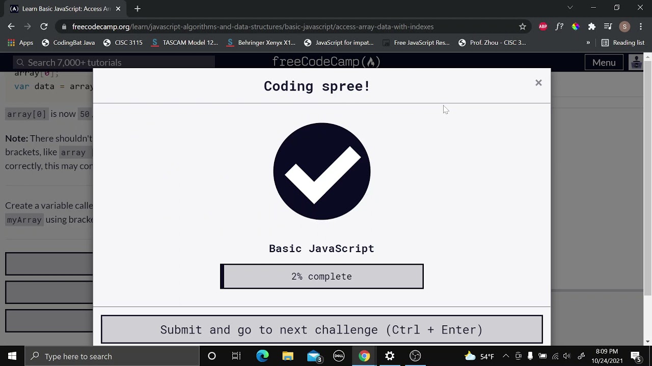 FreeCodeCamp JavaScript Course - Part 3