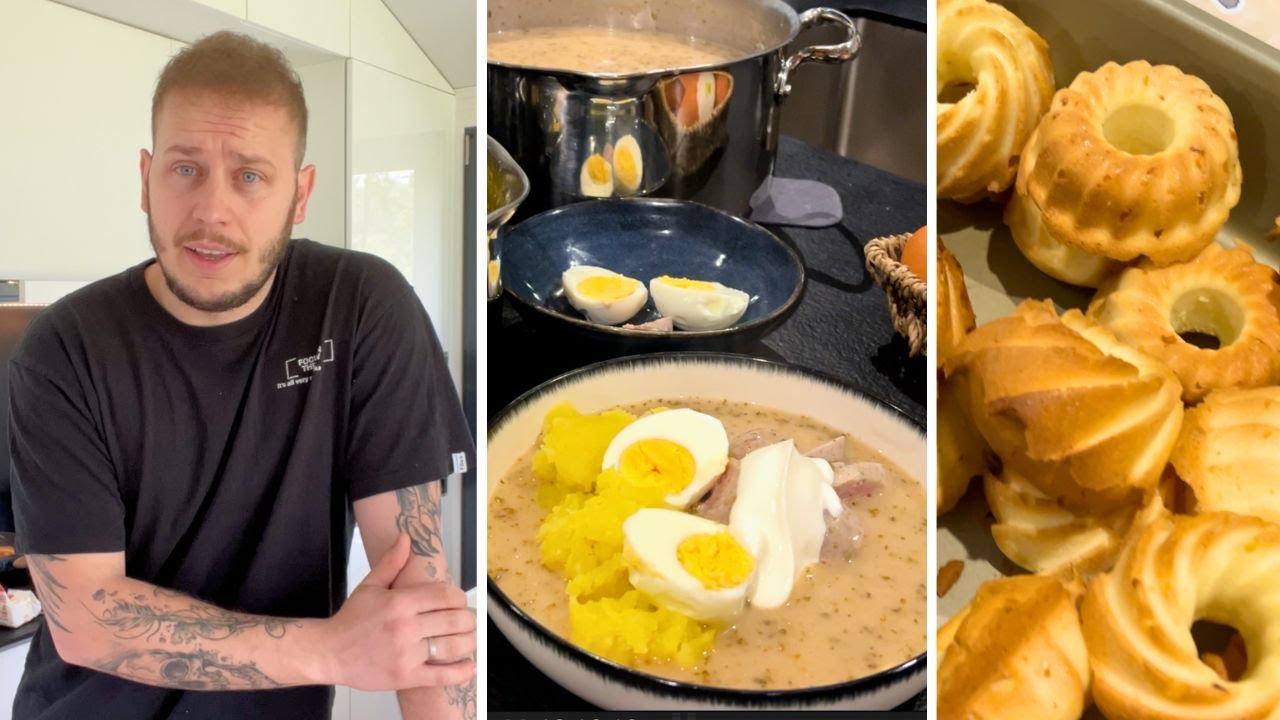 GOTOWANIE WIELKANOCNE 🐣  ŻUREK 🥣 SAŁATKA, MINI BABKI 🧁 JAJKA FASZEROWANE 🥚