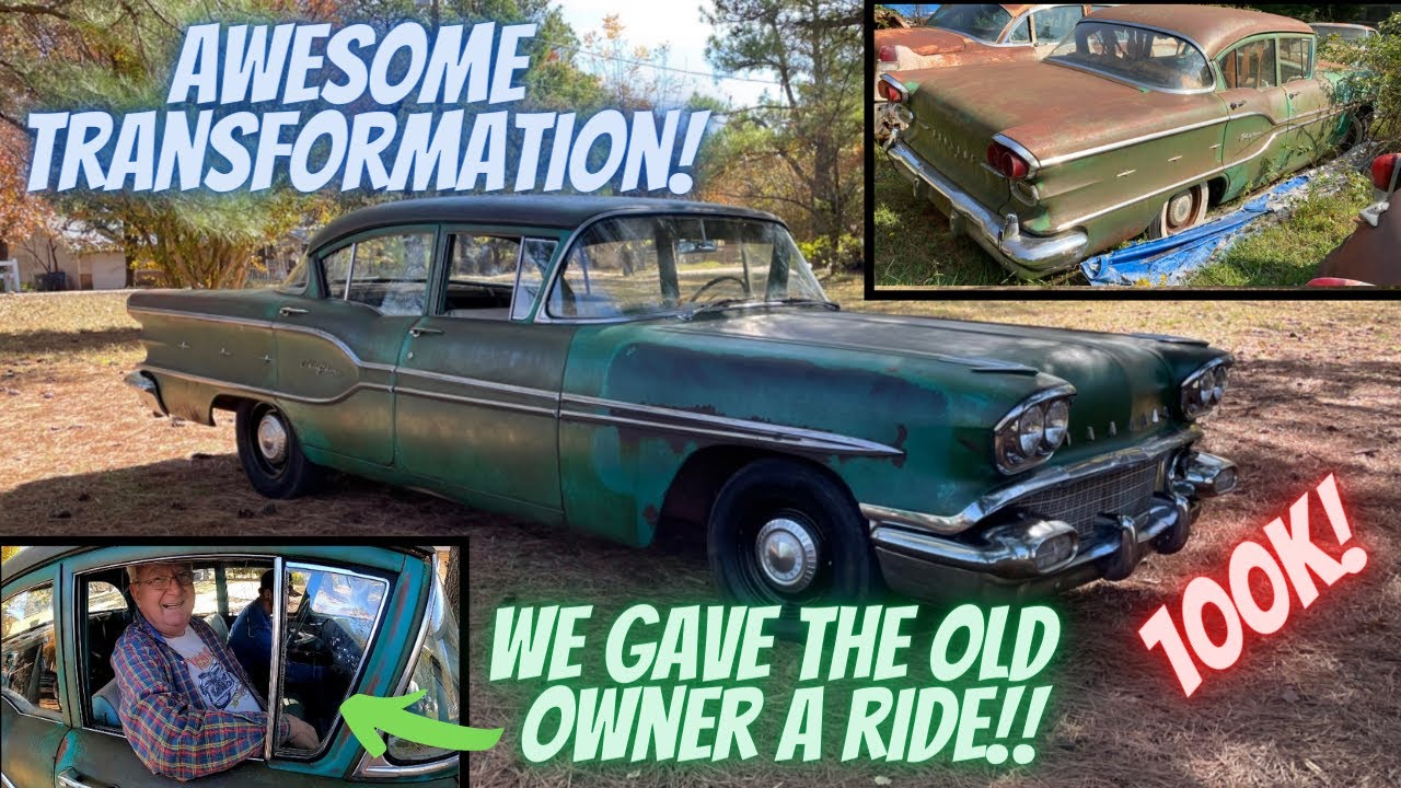 1958 Pontiac Chieftain gets MAKE OVER after 43 years then goes on its FIRST REAL DRIVE!