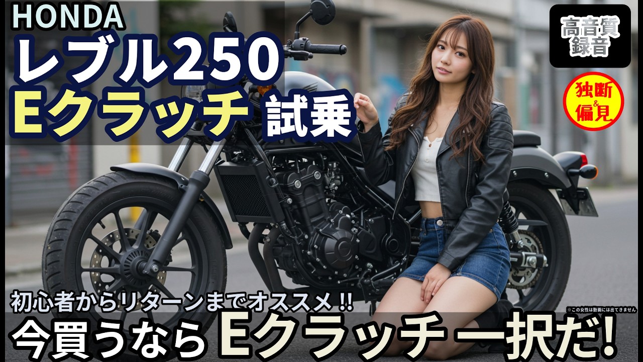 ホンダ レブル250 eクラッチ 試乗レビュー！買うなら E-Clutch 一択だ！　Honda Rebel250