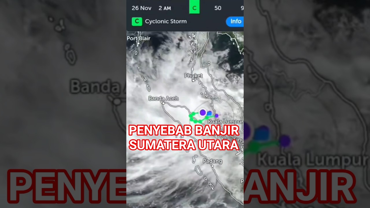 penyebab banjir Sumatera Utara #siklon #banjirbandang #sibolga #cuacaecstream #sumaterautara