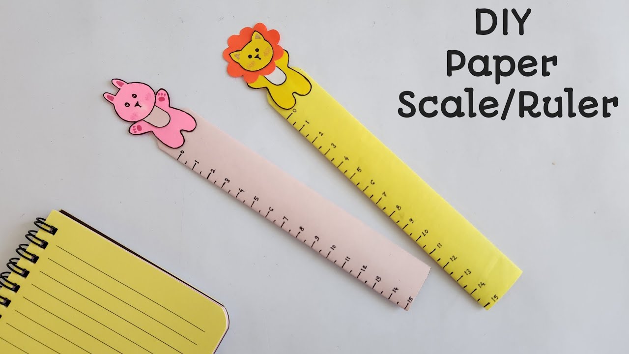 DIY Scale with Paper | Back to School | How to make Paper Scale | School Supplies Paper Scale Rulers