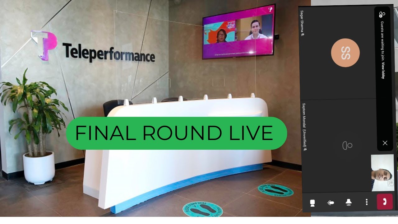 Final round Teleperformance Live #interview