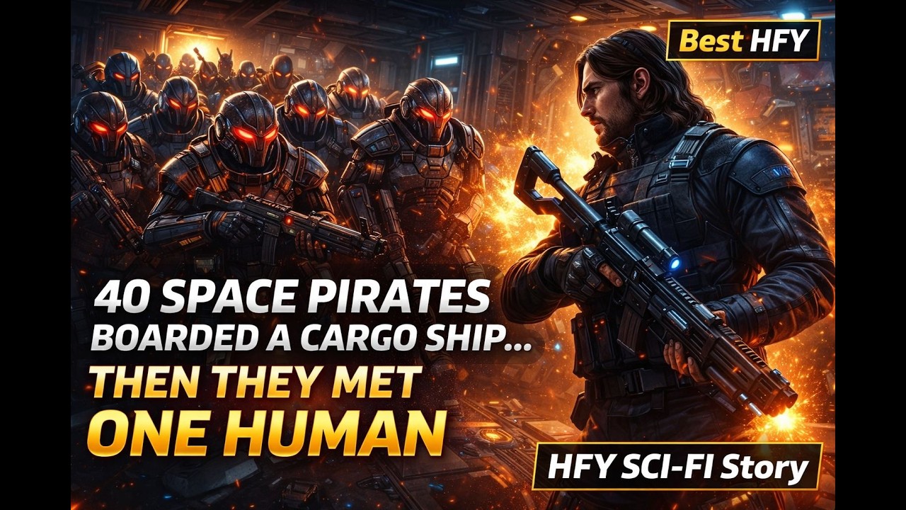 40 Space Pirates Boarded a Cargo Ship… Then They Met One Human | Best HFY  | HFY SCI-FI Story