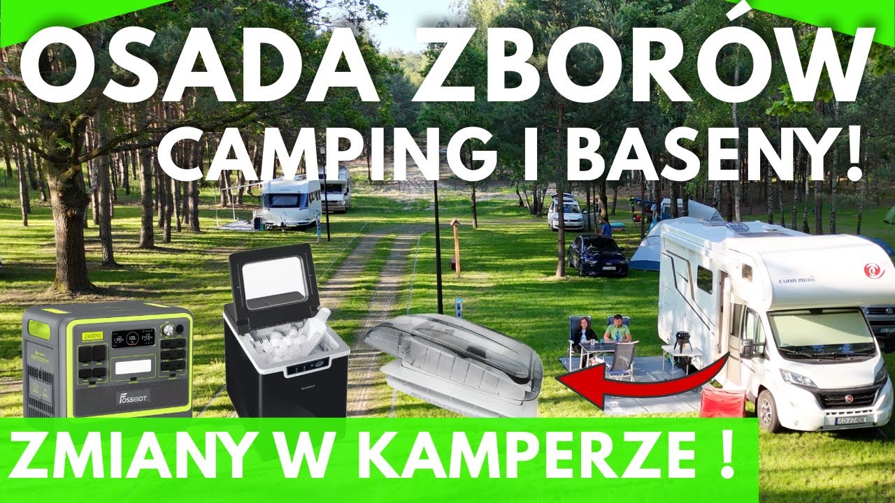 🟢Nowy camping z basenami! Osada Zborów Podlesice – ceny, warunki / Zmiany w kamperze