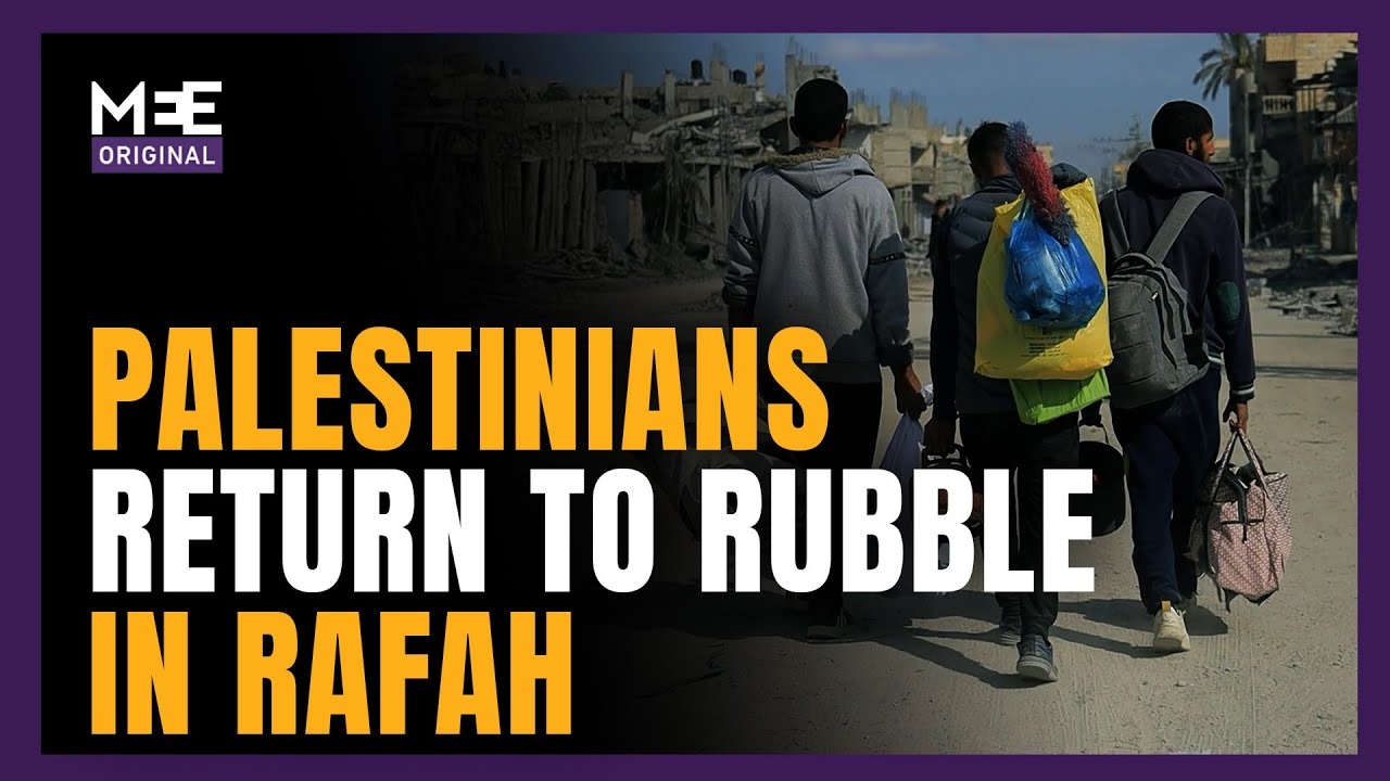 'This isn't the Rafah we knew': Displaced Palestinians return to destroyed homes during ceasefire