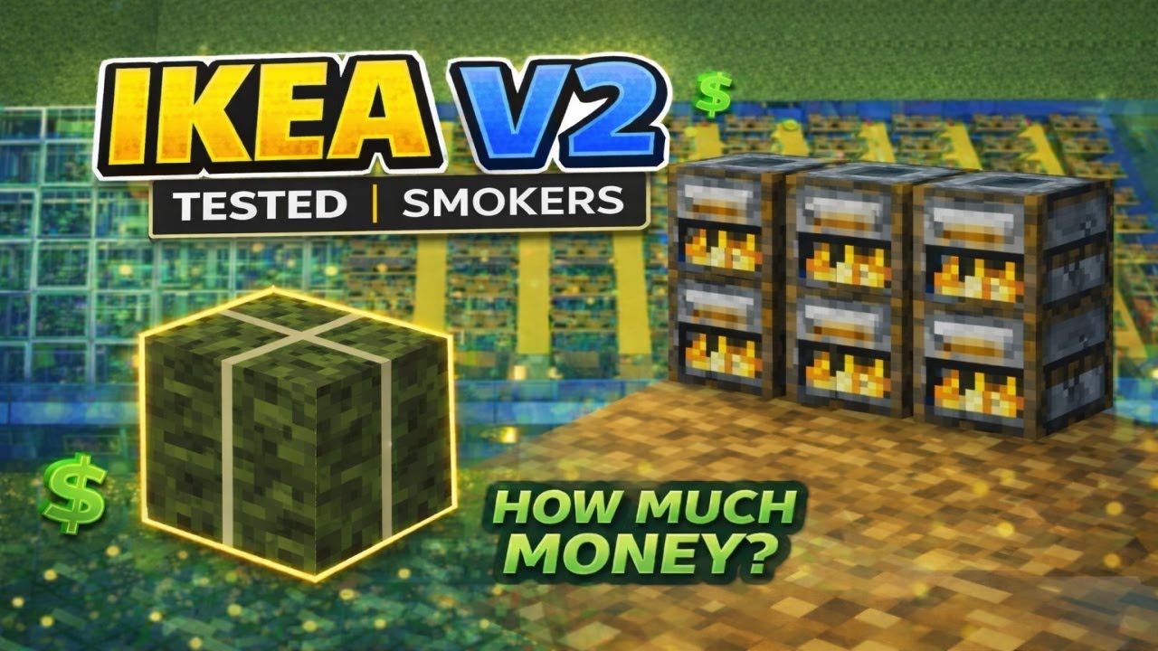 I tried the IKEA V2 kelp farm with smokers - is it Profitable? (DonutSMP)