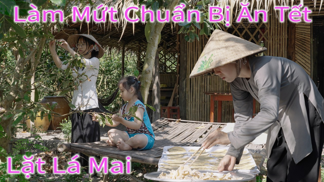 Lặt lá mai làm mứt gừng chuẩn bị ăn tết | Ký Ức Miền Tây