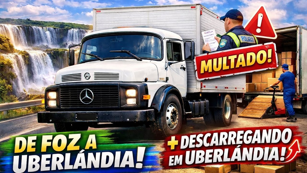 Estrada, multa e descarregamento 💥 | Foz a Uberlândia no 1113