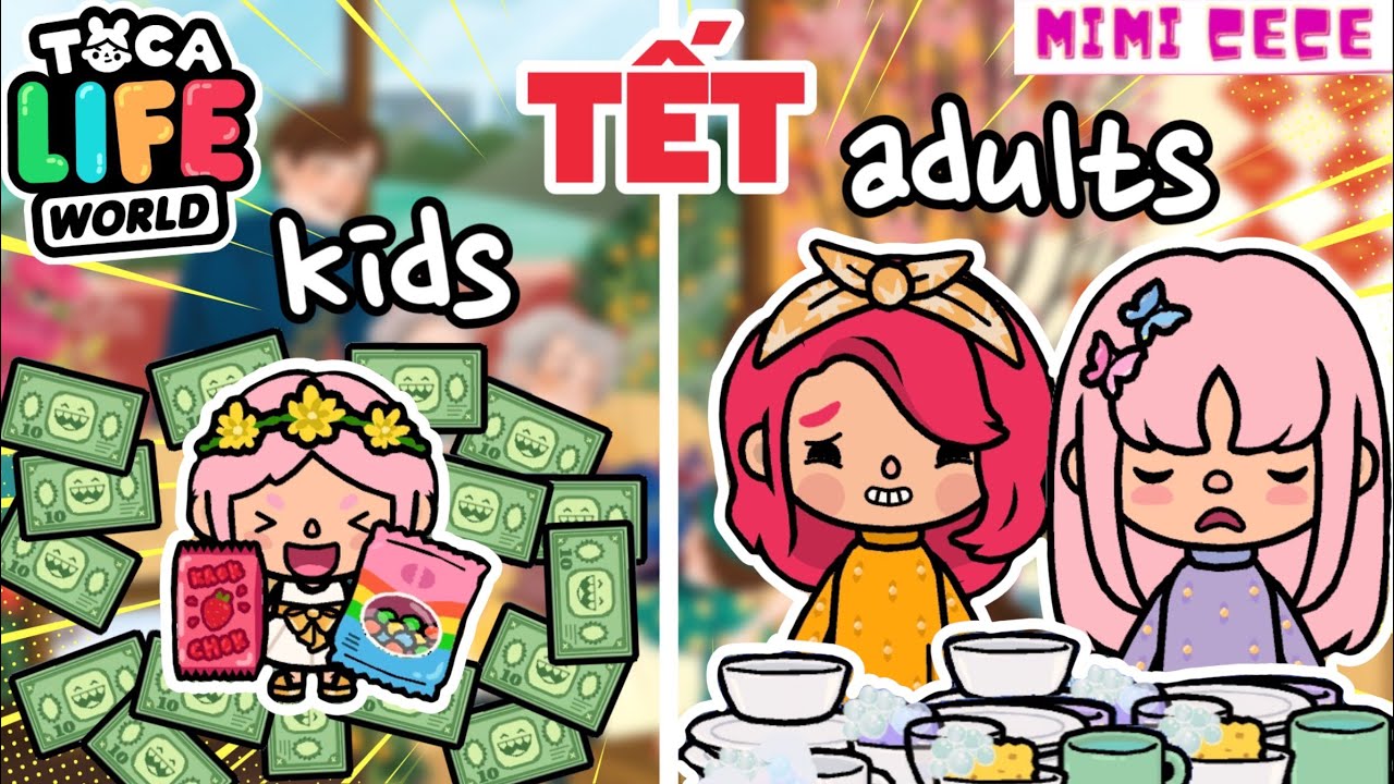 TẾT CỦA CON NÍT VS. TẾT CỦA NGƯỜI LỚN KHÁC NHAU RA SAO⁉️🧧🤧 | LUNAR NEW YEAR KIDS VS. ADULTS