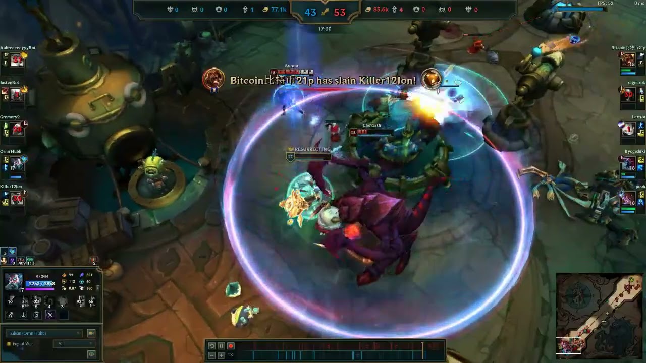 ARAM Mayhem Immortal Zilean Gameplay