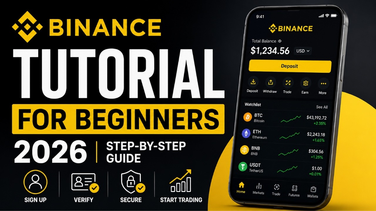 Binance Tutorial for Beginners 2026  Step-by-Step Guide