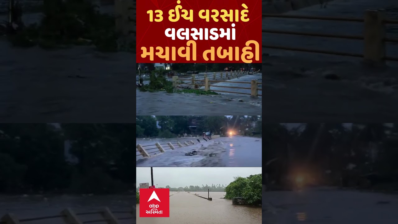 Valsad Heavy Rain News | વાપીમાં 13 ઈંચ વરસાદે ઘમરોળ્યા ઘણા વિસ્તાર, 13 ઈંચ વરસાદની તબાહી
