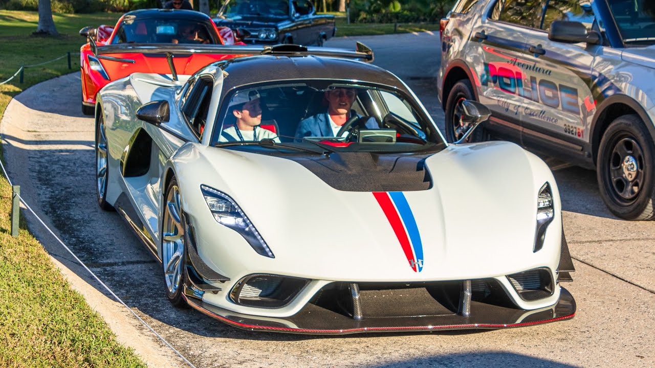 WORLD'S FASTEST CAR - STARTUP, SOUND, DRIVE, REVS | Hennessey Venom F5 REVOLUTION, F5 Roadster, F5
