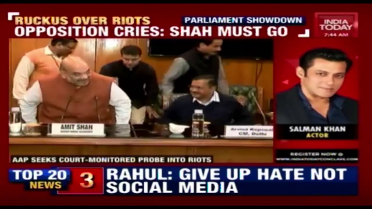 Uproar In Parliament As Cong, BJP Members Scuffle In Lok Sabha; Oppn demands Shah's Resignation
